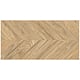 Gresie portelanata exterior/interior KAI Tilia brown, rectificata, tip chevron, mat, decor lemn, maro, 60 x 120 cm