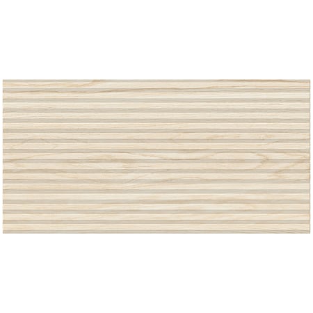 Gresie portelanata exterior/interior KAI Tilia natural, rectificata, structurata, mat, decor lemn, crem, 60 x 120 cm