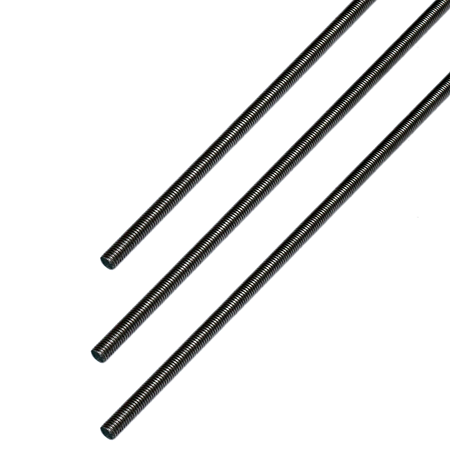 Tija filetata, inox, M8 x 1 m
