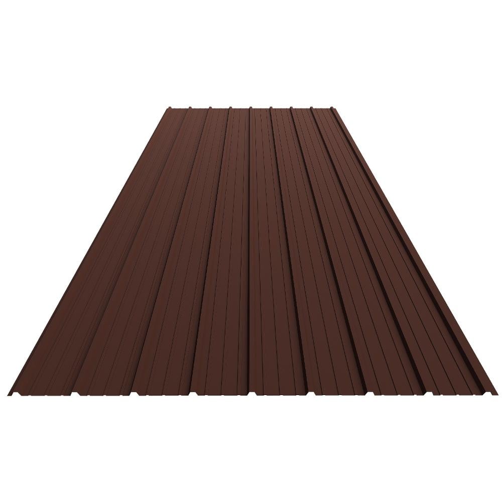 Tabla cutata zincata G10, maro RAL 8017, inaltime cuta 10 mm, 2000 x 910 x 0.30 mm