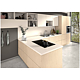 Placa antistropi Egger U702 ST78 / U999 ST78, uni gri casmir / uni negru, 2 fete, 4100 x 640 x 8 mm