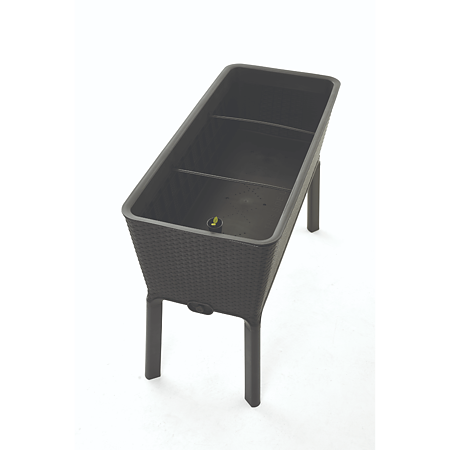 Jardiniera cu picioare Keter, plastic, gri, 120 l