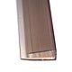 Profil U policarbonat Carboplak, bronze, L= 2,1 m, grosime 6 mm