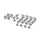 Kit prindere sistem fotovoltaic acoperis tip tabla / tigla metalica, otel galvanizat, 3 piese Kit prindere sistem fotovoltaic acoperis tip tabla / tigla metalica, otel galvanizat, 3 piese
