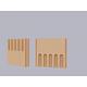 Pilastru FP503, polistiren EPS100 + mortar, 180 x 25 x 2000 mm