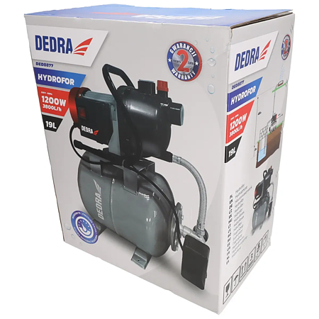 Hidrofor apa curate Dedra DED8877, 1200W, 8 m, 19 l, 3800 l/h