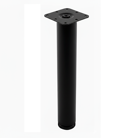 Picior cilindric ajustabil, negru, D40 mm, 710 mm 