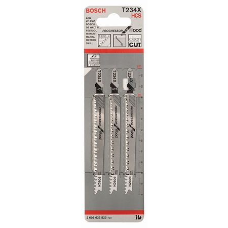 Panze de ferastrau vertical pentru lemn, 117 mm, 2-3 mm