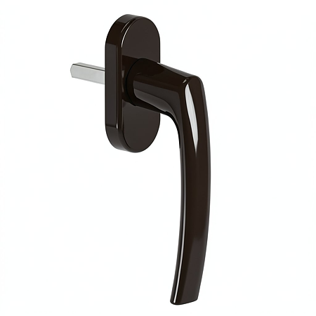 Maner pentru fereastra PVC, aluminiu, maro