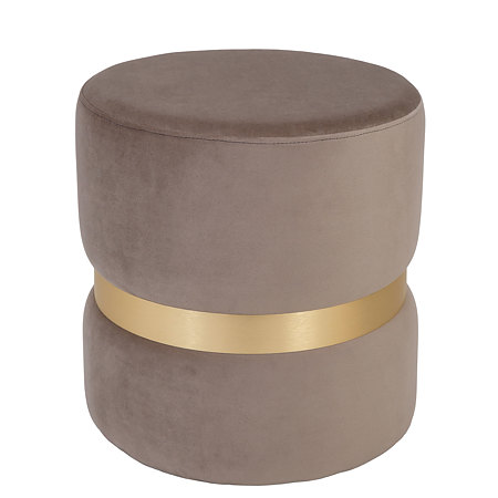 Taburet Ring, inel auriu, stofa gri deschis H34, rotund, 38 x 38 x 40 cm Taburet Ring, inel auriu, stofa gri deschis H34, rotund, 38 x 38 x 40 cm