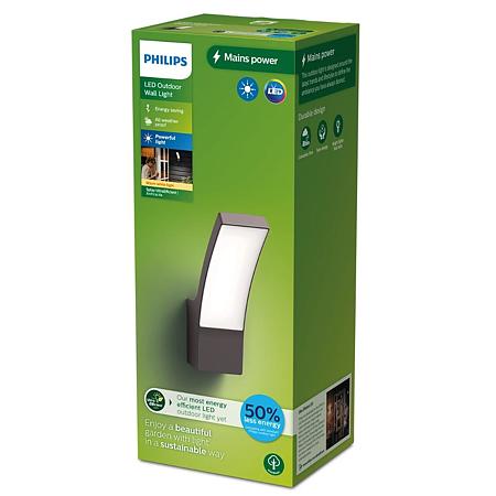 Aplica exterior Philips Splay, 3.8 W, aluminiu, antracit, IP44