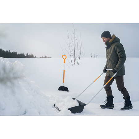 Impingator zapada tip sanie Fiskars SnowXpert 143021, otel, 4,05 kg, 1495 x 720 x 275 mm