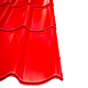 Tigla metalica Durako Riva, rosu, RAL 3011, lucios, grosime 0,45 mm, 1,795 x 1,180 m