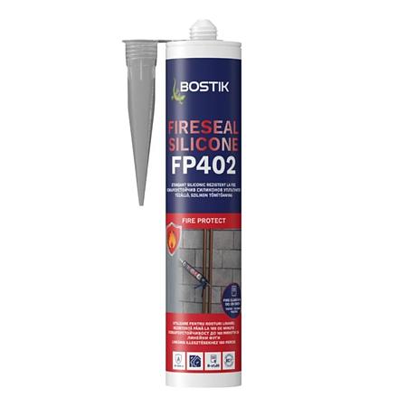 Etansant silicon Bostik FP402 Fireseal, rezistent la foc, alb, 300 ml