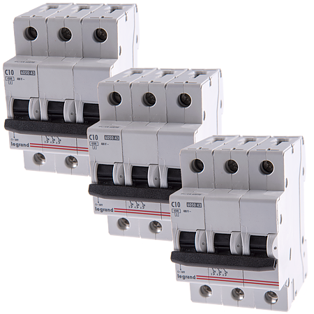 Disjunctor RX3 4500 Legrand 419706, 3P, 10A