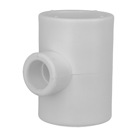 Teu redus PPR 40 mm Vesbo, 20 x 40 mm, filet interior, alb
