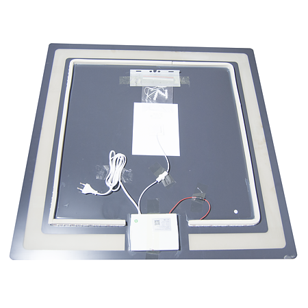 Oglinda de baie Badenmob MD1, cu iluminare LED, functie dezaburire,  patrata, 80 x 80 cm 