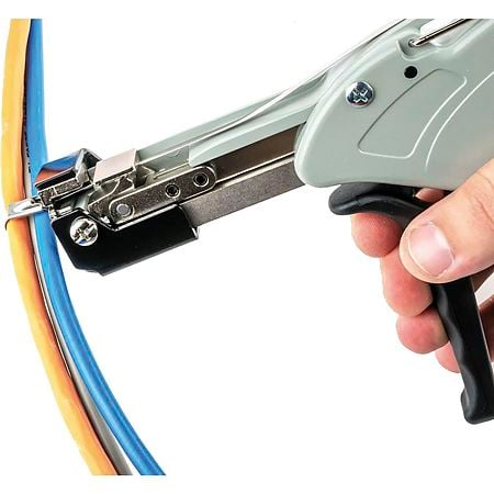 Pistol strangere coliere metalice HT-338, alb, 7.9 mm