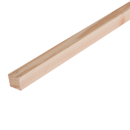 Rigla rindeluita din lemn de rasinoase 18x18x2000 mm