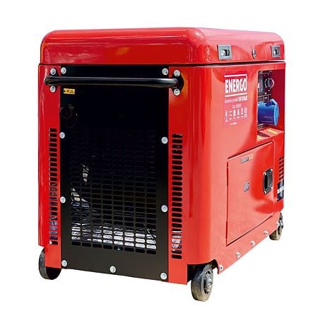 Generator portabil carcasat cu roti Energo Pmax GN7000dE, diesel, 7 KW, rezervor 17 l