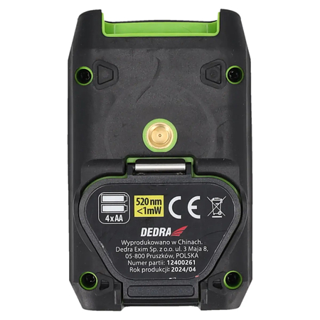 Nivela laser verde cu linii in cruce Dedra MC0900, actiune 30 m