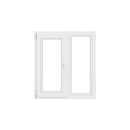 Fereastra PVC, 5 camere, deschidere oscilobatant, stanga, alb, 140 x 120 cm