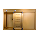 Chiuveta bucatarie Sandonna Handmade HD7850, inox, auriu, 1 cuva stanga, 78 x 50 cm