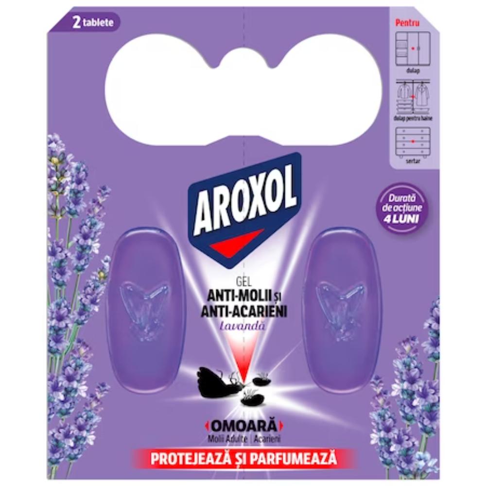 Gel antimolii si antiacarieni, Aroxol, lavanda, 2 buc