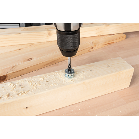 Set 3 opritoare de profunzime Wolfcraft, pentru burghiu 6 - 10 mm