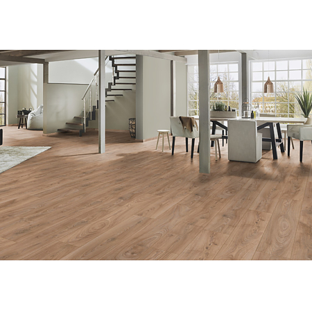 Parchet laminat 10 mm Kronospan Atlantic 5947 Historic Oak, nuanta medie, clasa de trafic 33, twin click + si 1click2go pure +, 1288 x 195 mm