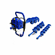 Motoburghiu Hyundai HY-EA520, motor benzina 51.7 CC, 2.2 CP, 7500 rpm, 3 x burghie 100, 150, 200 mm