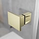 Cabina dus Radaway Essenza Brushed Gold KDJ, culisant, sticla 6 mm, Easy Cleen, 90 x 90 X 200 cm