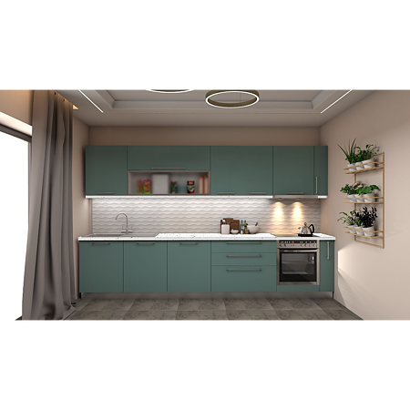 Corp baza Charm Luxartim, modern, PAL melaminat, blue amurg, 3 sertare, 60 x 84 x 54.3 cm