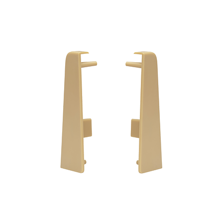 Set terminatie plinta parchet stanga/dreapta Set, stejar lemon, MDF, 60 x 19 mm, 4 bucati/set