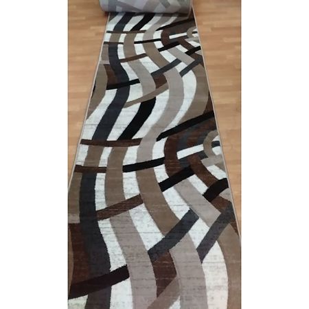 Traversa, Geo Hand Carved, maro/gri/crem, 1 m Traversa, Geo Hand Carved, maro/gri/crem, 1 m