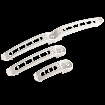 Cleme fixare 8 cabluri, alb, 100 bucati/set
