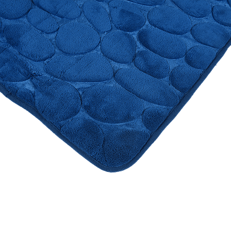 Covoras de baie Romtatay, microfibra 100%, albastru, 40 x 60 cm