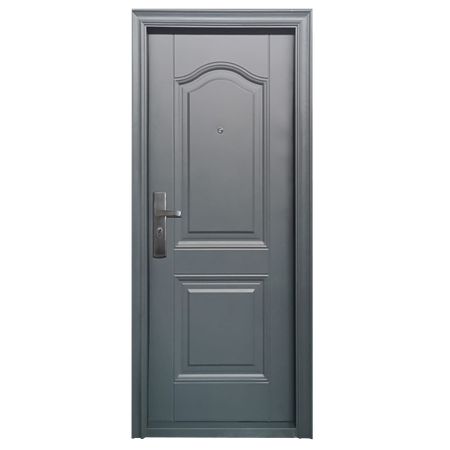 Usa metalica de intrare in apartament Atenna, tabla de otel, deschidere dreapta, culoare gri, 880 x 2050 mm