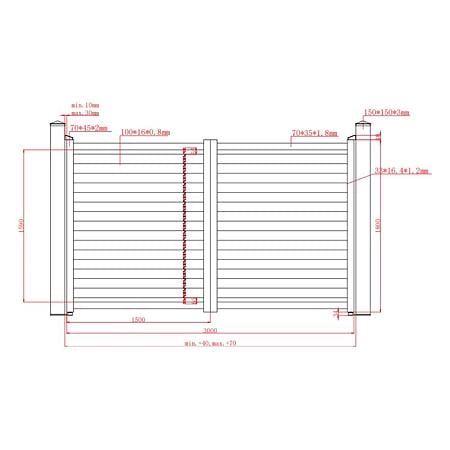 Poarta auto metalica Deluxe, tip jaluzea, aluminiu, gri antracit RAL 7016, 3000 x 1800 mm