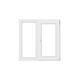 Fereastra PVC, 5 camere, deschidere oscilobatant, dreapta, alb, 120 x 120 cm