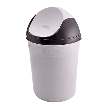 Cos de gunoi batant Inaplast, plastic, albastru, 3l