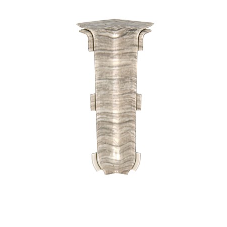 Set colt interior plinta Korner Siena 80, stejar Suedez 805, PVC, 80 x 20 mm, 2 bucati/set