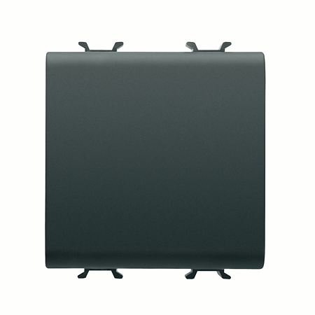 Intrerupator cap cruce Gewiss Chorus GW12101F, monochrome, 2 module, negru