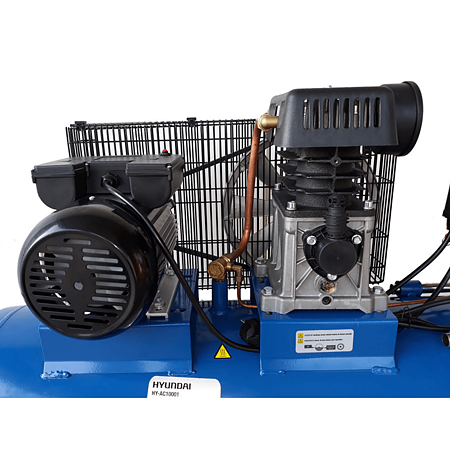 Compresor de aer Hyundai AC10001, monofazat, 2200 W, rezervor 100 l, debit aer 310 l/min, 8 bar Compresor de aer Hyundai AC10001, monofazat, 2200 W, rezervor 100 l, debit aer 310 l/min, 8 bar