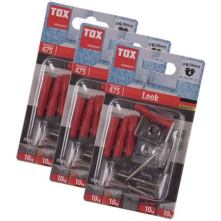 Kit montare oglinda Look Spy, diblu TRI 6 x 36 mm
