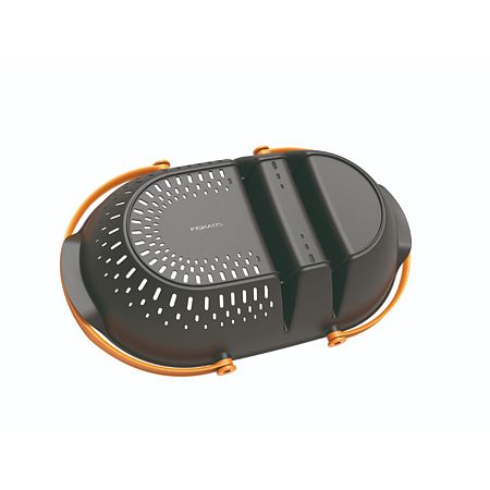 Set coș de gradina + foarfeca de recoltat Fiskars Plus