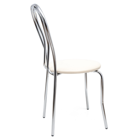 Scaun bucatarie tapitat crem IP21834 Depozitul de scaune Tulipan, tapiterie piele ecologica, cadru metal argintiu, max. 100 kg, 40 x 48 x 89 cm Scaun bucatarie tapitat crem IP21834 Depozitul de scaune Tulipan, tapiterie piele ecologica, cadru metal argintiu, max. 100 kg, 40 x 48 x 89 cm