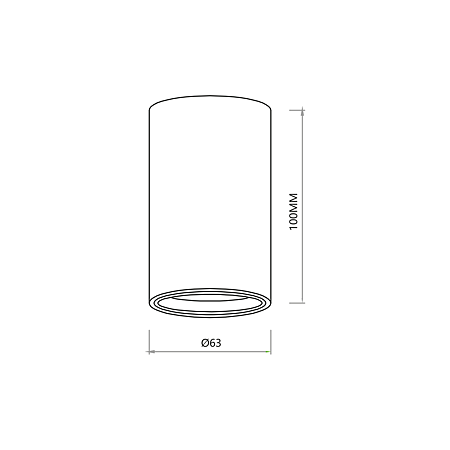 Spot Genesis, 1xGU10, 8 W, aluminiu, negru