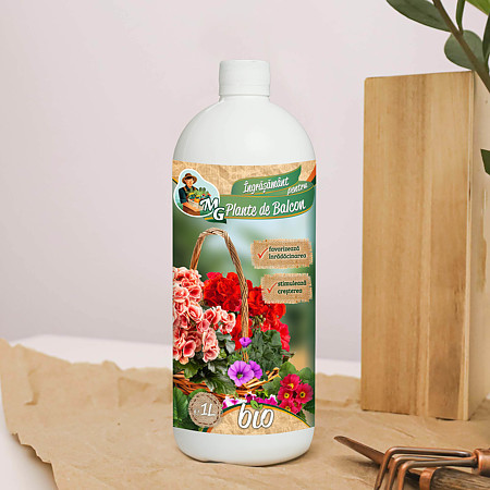 Ingrasamant lichid BIO pentru plante balcon MG, 1 L Ingrasamant lichid BIO pentru plante balcon MG, 1 L