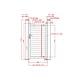 Poarta pietonala metalica Deluxe, tip jaluzea, aluminiu, gri antracit RAL 7016, 900 x 1800 mm